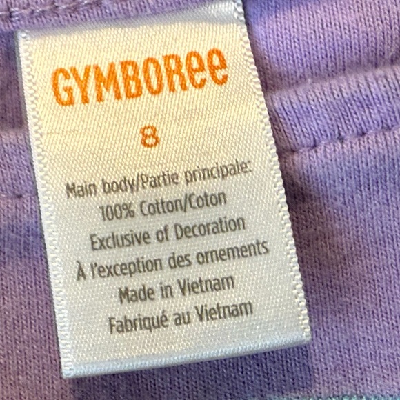 GYMBOREE Purple girls Shirt with Fun Car Design/size 8 - Picture 6 of 6